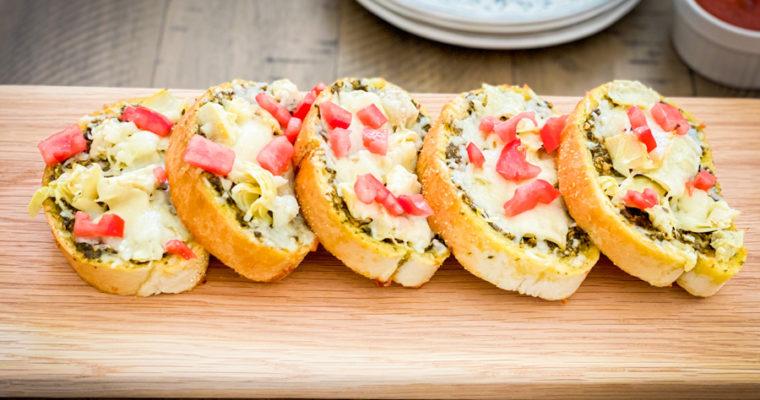 Cheesy Pesto Bread