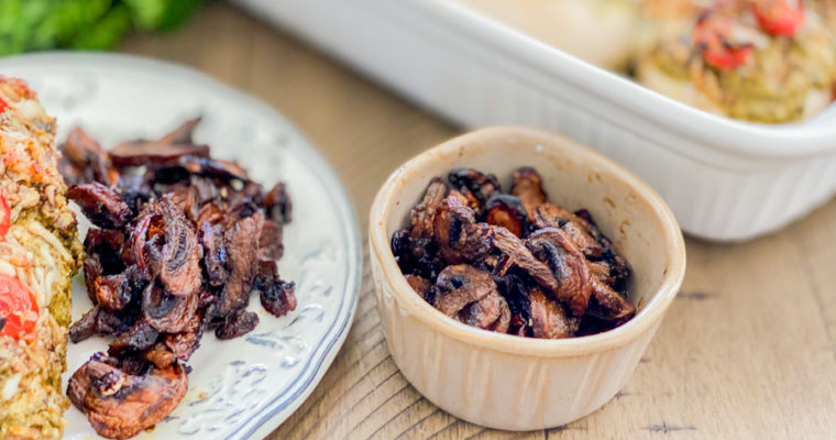 Air Fryer Garlic Mushrooms