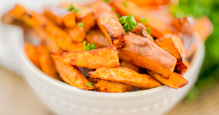 Salted Honey Sweet Potato Fries