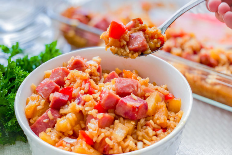 Easiest Ham and Rice Casserole — Fresh Simple Home