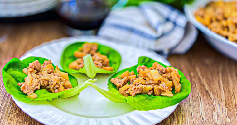 Simple Chicken Lettuce Wraps