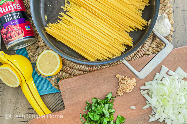 One Pot Meatless Pasta — Fresh Simple Home